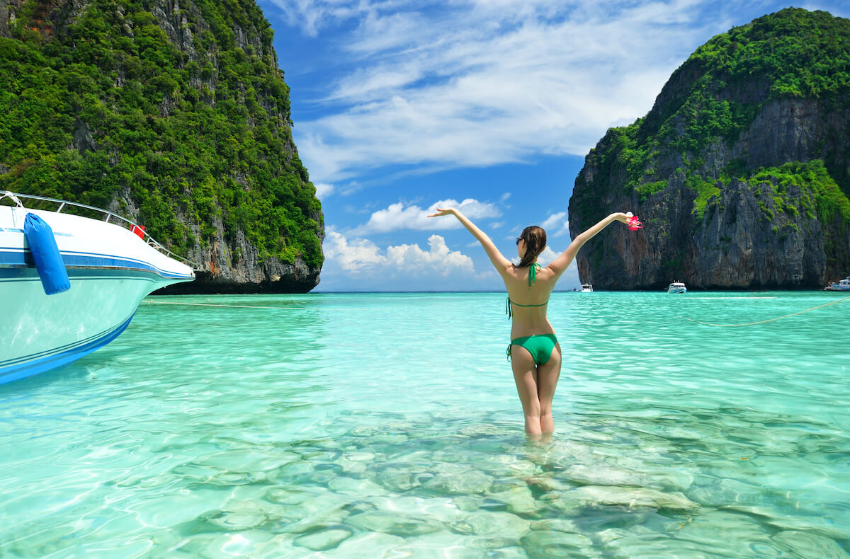 Скачать Картинки Девушка На Пляже В Таиланде