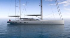 Dixon Yacht Design presented the concept of a 55-meter sailboat