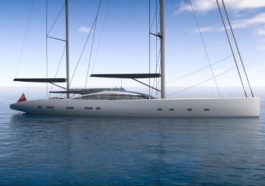 Dixon Yacht Design presented the concept of a 55-meter sailboat