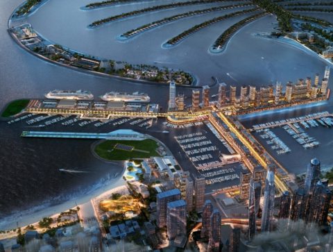 The new harbor of Dubai Harbor Marina began to receive the first vessels