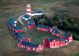 Fishing village in the Scandinavian style in the Ryazan region