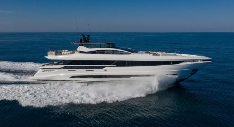 Mangusta Yachts has unveiled the first yacht of the new Mangusta GranSport 33 series.