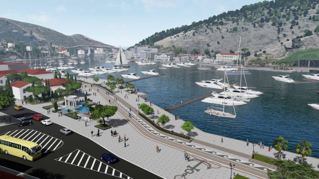 An exposition of a new yacht marina in Balaklava was presented in Sevastopol