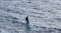 American drifted for two days at sea on an overturned boat