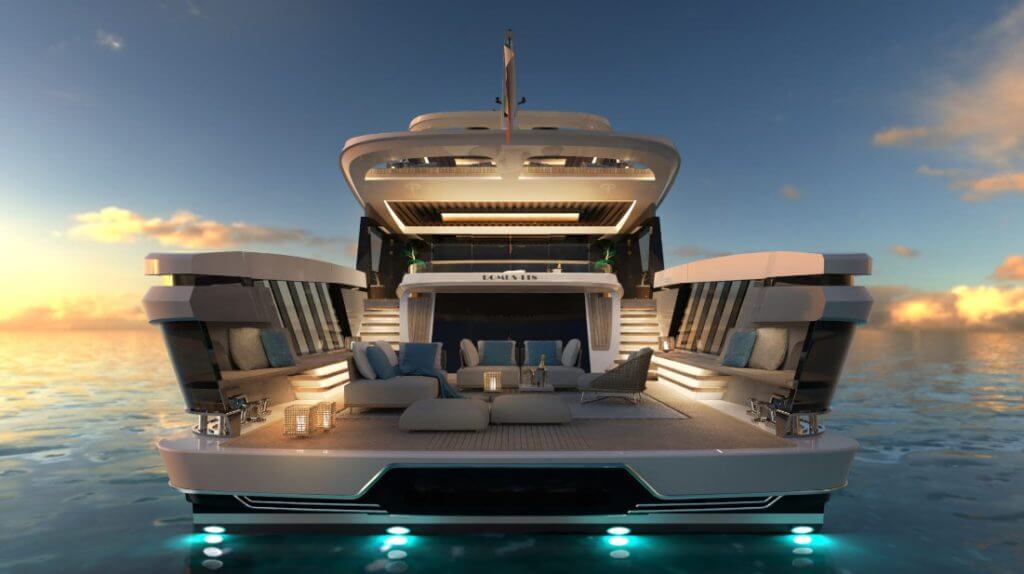 Tecnomar presented the concept of charter motor yacht Domus