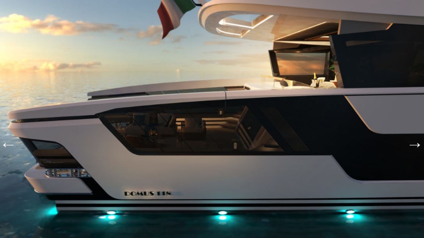 Tecnomar presented the concept of charter motor yacht Domus