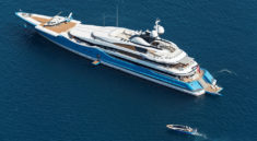 Where did the superyachts of Russian billionaires spend their New Year holidays?