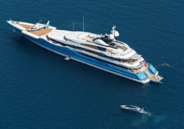 Where did the superyachts of Russian billionaires spend their New Year holidays?