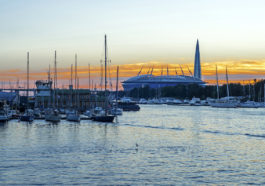 St. Petersburg, Petrovskaya Spit, Yacht Club, Depositphotos