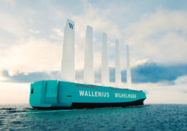 Wallenius Wilhelmsen presented the concept of the Orcelle Wind boat powered by wind turbines