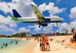 Maho Beach in Saint Martin - Depositphotos