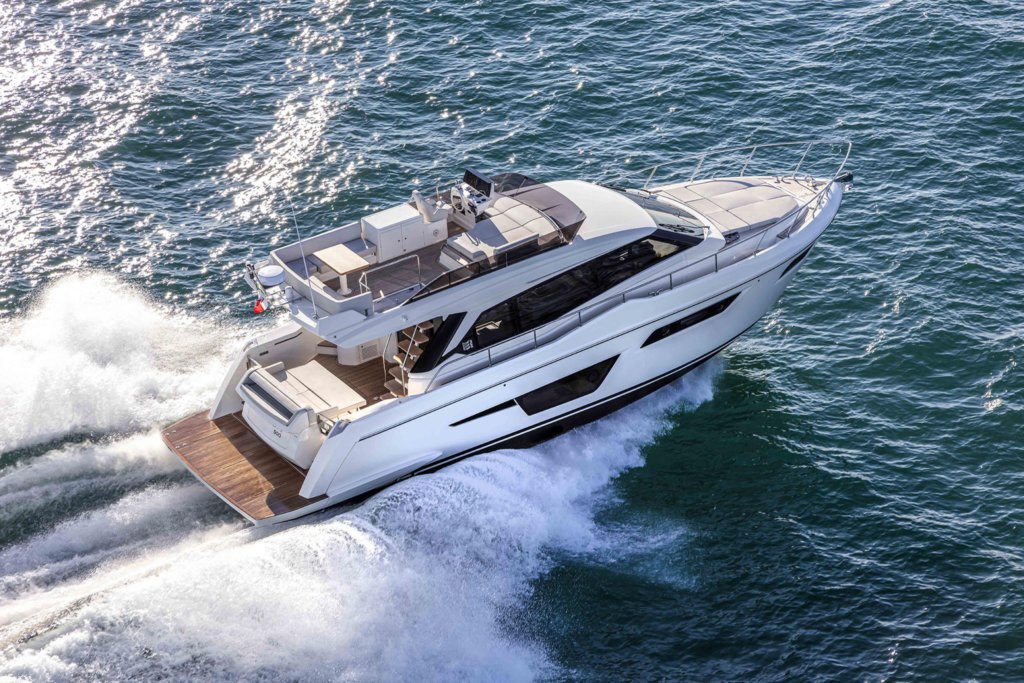 Ferretti unveils new superyacht with the largest flybridge in its class