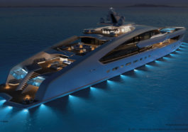 Studio A Group presented the concept of a new superyacht Project Comète