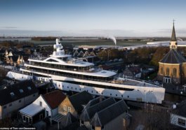 How to squeeze a huge superyacht through the Dutch canals