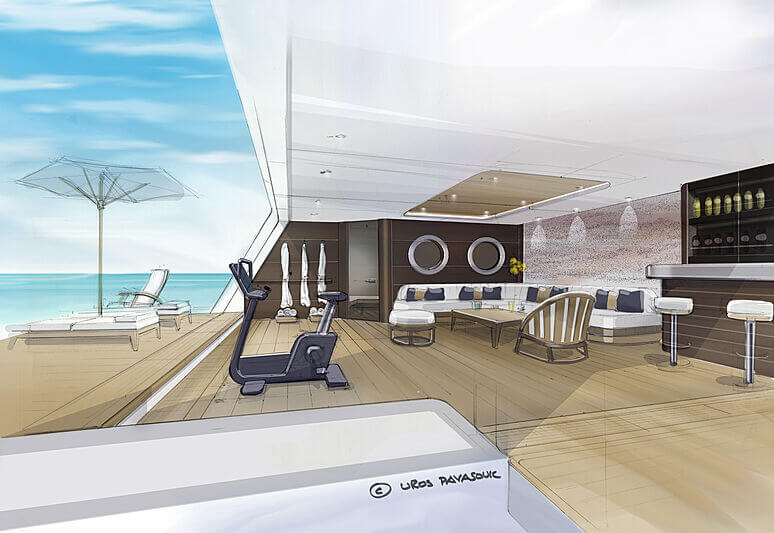 Uros Pavasovich's studio unveiled two new superyacht concepts