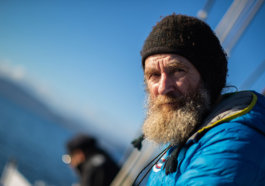 The Russian traveler was going to cross the Pacific Ocean alone on a catamaran