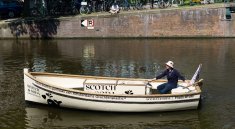 Boat made from recycled plastic bottles by Scotch & Soda