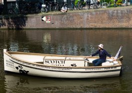 Boat made from recycled plastic bottles by Scotch & Soda