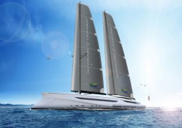 Nuvolari Lenard presents the concept of a unique mega sailboat