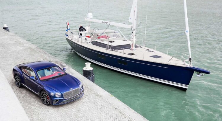 The perfect couple. Bentley has created the interior of the yacht to match the car Continental GT