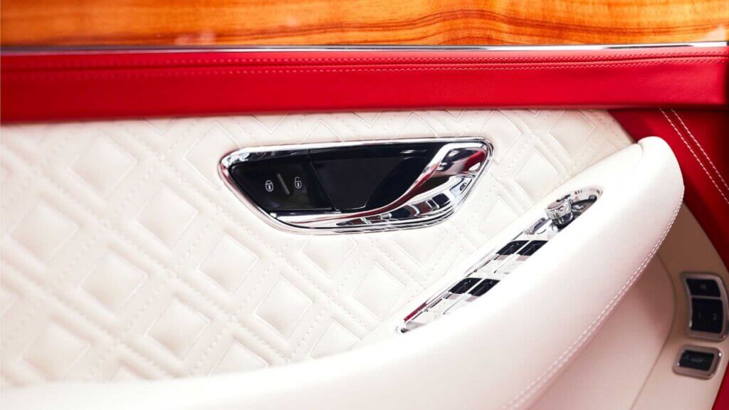 The perfect couple. Bentley has created the interior of the yacht to match the car Continental GT