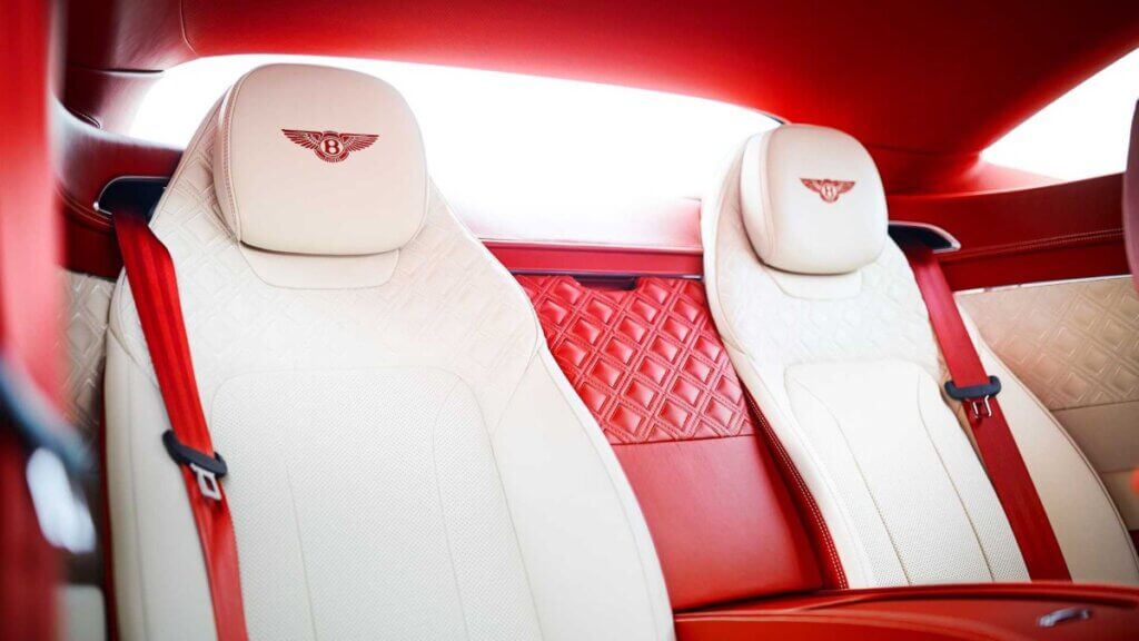 The perfect couple. Bentley has created the interior of the yacht to match the car Continental GT