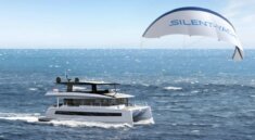 Silent Yachts electric catamarans now with kite sail