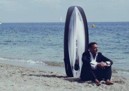 Karl Lagerfeld turned an electric surfboard into a designer accessory