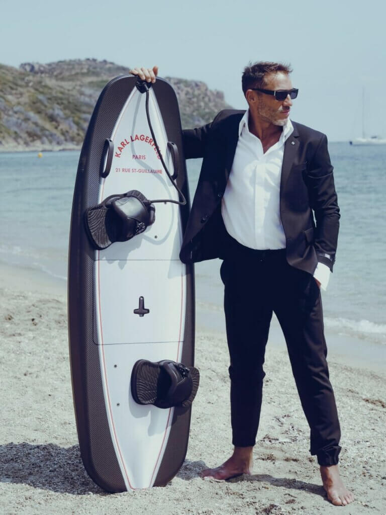 Karl Lagerfeld turned an electric surfboard into a designer accessory