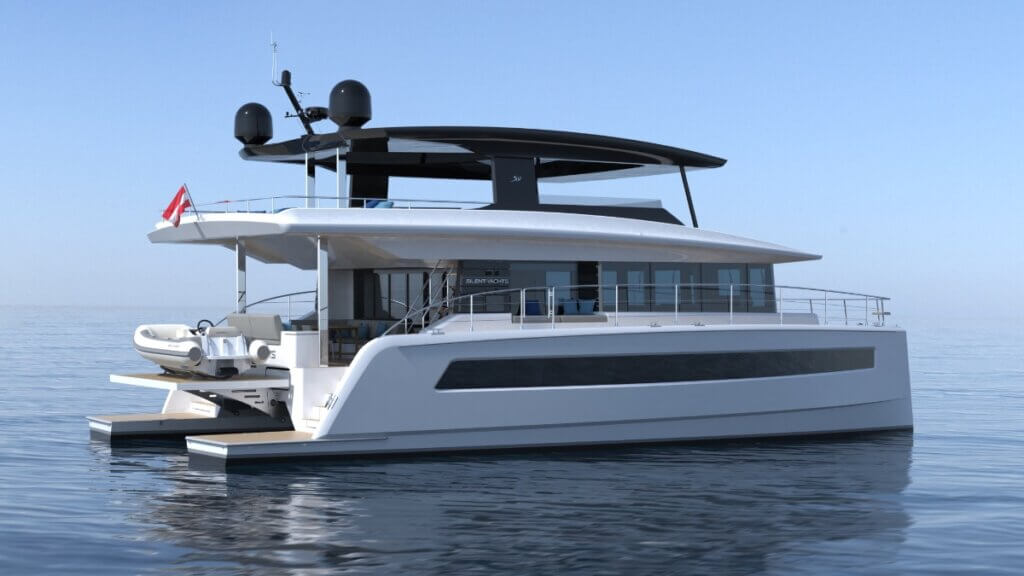 Electric catamarans Silent Yachts - now with a kite sail - Flotilia